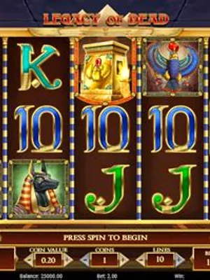 Legacy of Dead by Play'n GO at RoyalOak Casino